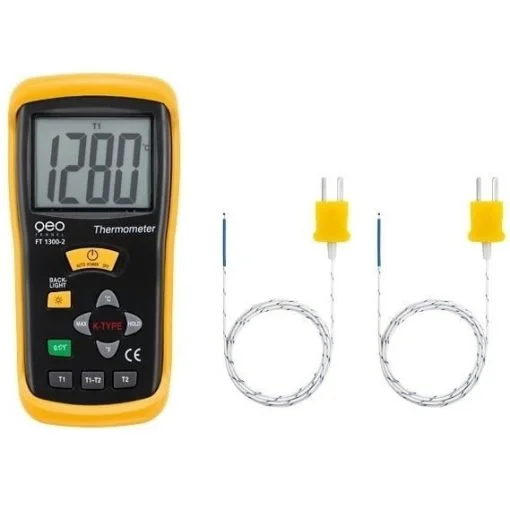 FT 1300-2 Termometru profesional Tip K cu 2 valori masurate