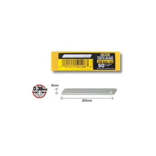 Lame 9 mm AB-SOL-50 - set 50 bucati