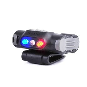 Lanterna cu clip UL12 de 17 lumeni cu 3 leduri alb, albastru rosu