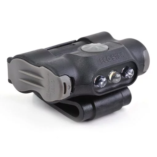 Lanterna cu clip UL12 de 17 lumeni cu 3 leduri alb, albastru rosu