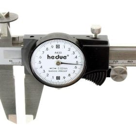 Șubler din oțel inoxidabil cu ceas comparator 200 mm/0,02 mm