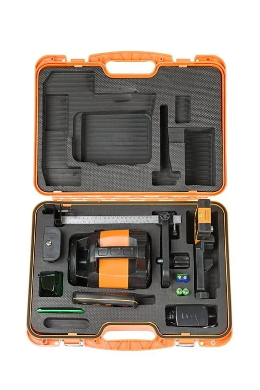 FLG 245HV+ Nivela laser VERDE rotativa orizontala si verticala - pana la 1000 m diametru, cu receptor FR 45