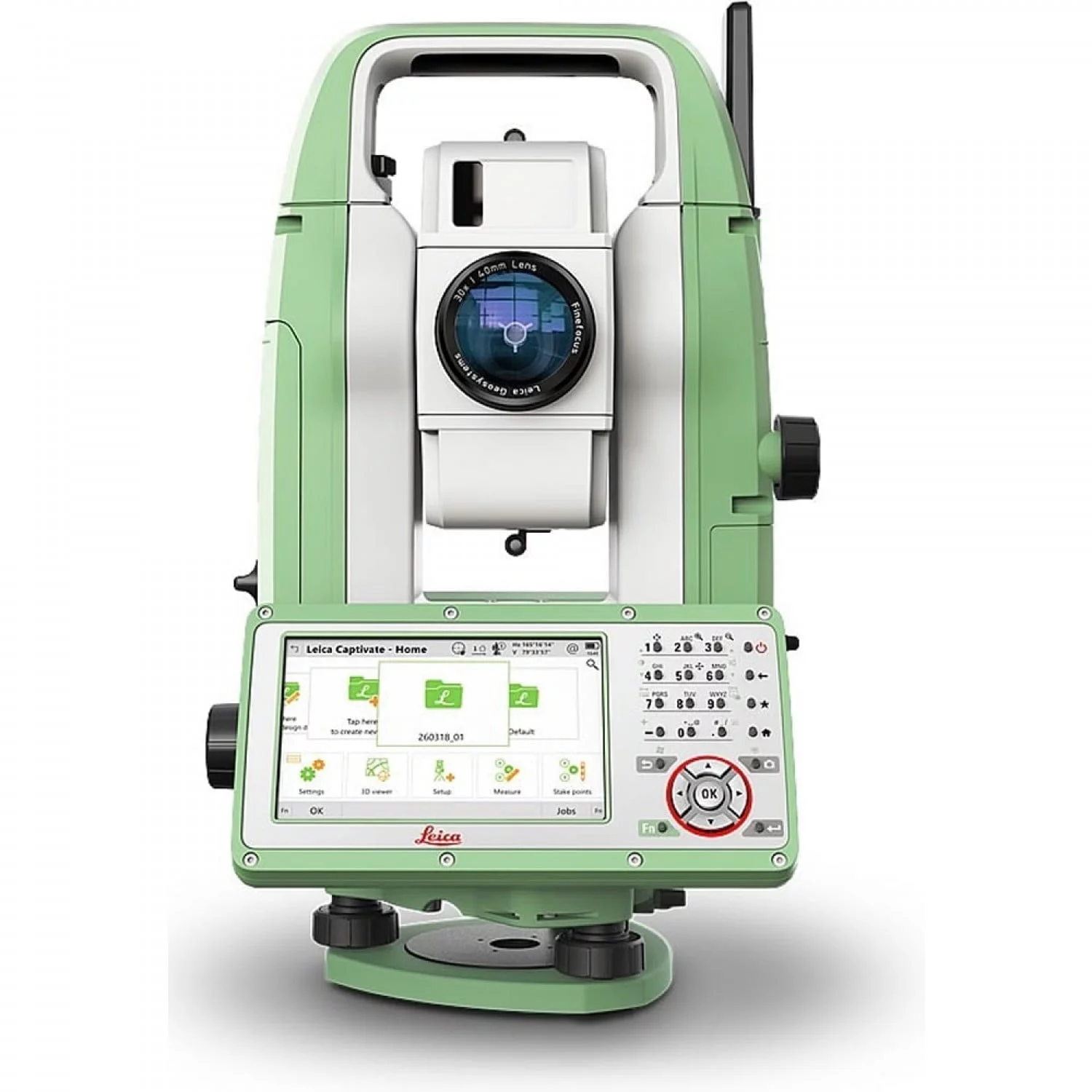 Statie totala LEICA FLEXLINE TS10 5” R500, masurare fara prisma pana la 500m, cu accesorii