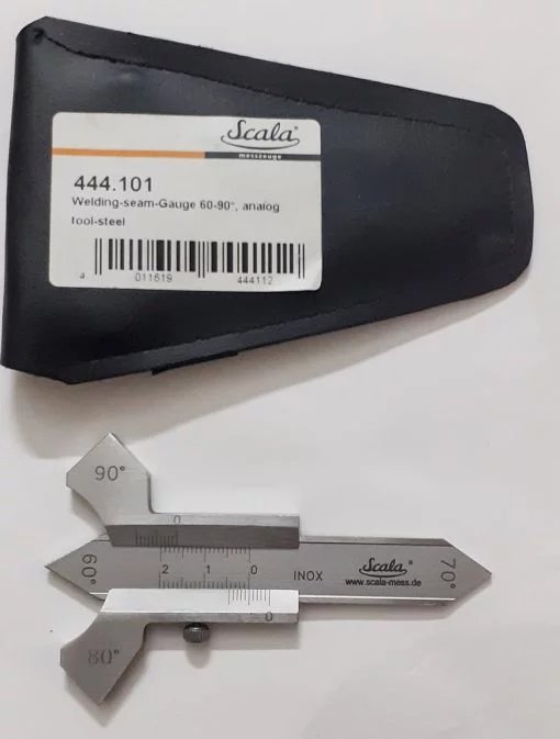 Calibru mecanic pentru sudura 0-20/0.1mm (60°/70°/80°/90°) Scala