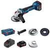 Polizor unghiular cu acumulator GWS 18V-10 Professional (125mm) (2x 5,0 Ah + L-BOXX) Brushless