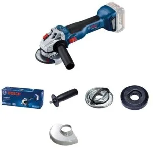 Polizor unghiular cu acumulator GWS 18V-10 Professional (115 mm); solo + carton Brushless