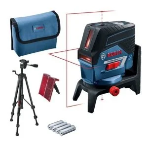 Nivelă laser multifuncţională GCL 2-50 C Professional + RM 2 + buzunar + adaptor AA1 + baterii + placa vizare+ BT 150