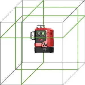 Nivela Laser Verde multilinie 360°, Lino L6G - Leica (continut - set)