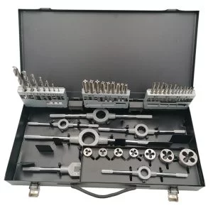SET TAROZI DIN 345 HSS - FILIERE HSS M3-M12 SI BURGHIE DIN 338 HSS RECTIFICAT - 44 PIESE