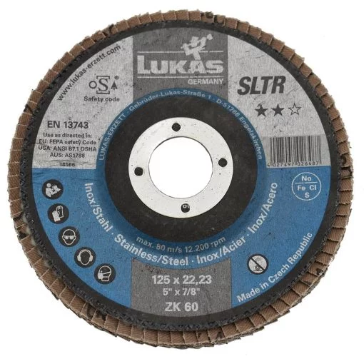 Disc Lamelar pentru Slefuit Metal/Inox 125x22.23