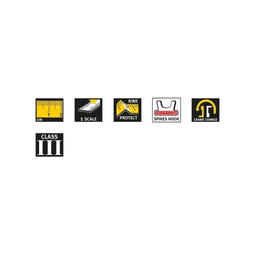 LBM 1000 FIBERGLAS de 30 m - ruleta deschisa pe cadru, bandă din fibră de sticlă