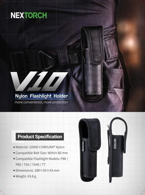 Toc pentru lanterna tip V10, Nextorch - imagine 3