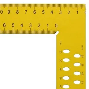 echer hedue ZY 800 mm cu scara mm de tip A și găuri de marcare