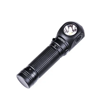 Lanterna P10 cu unghi drept cu 3 surse de lumină - 1400 lumeni, 200 m