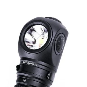 Lanterna P10 cu unghi drept cu 3 surse de lumină - 1400 lumeni, 200 m