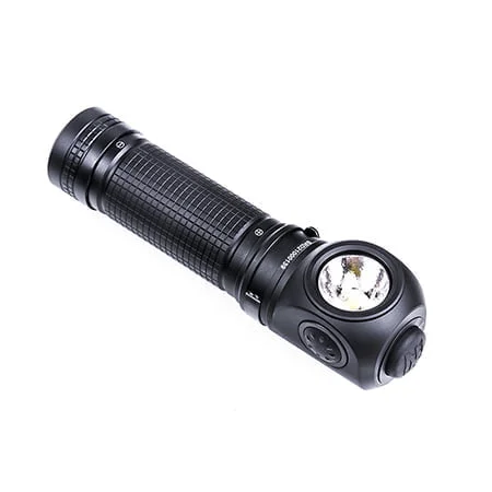 Lanterna P10 cu unghi drept cu 3 surse de lumină - 1400 lumeni, 200 m
