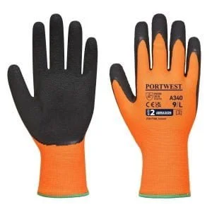 Manusi Hi-Vis Grip - Latex, marime L