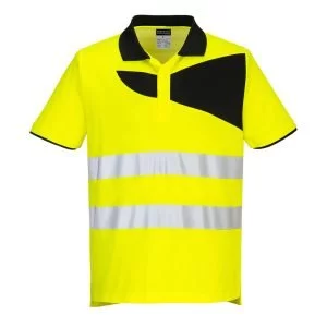 PW3 Tricou Polo HiVis S/S, marime M