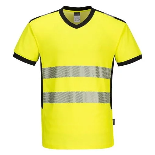 Tricou HiVis în V PW3, marime M