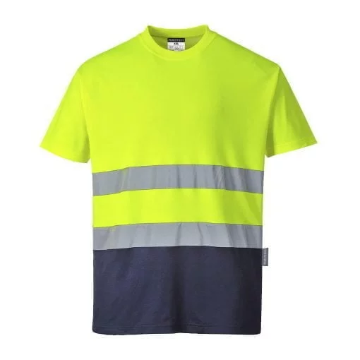 Tricou Bicolor din Bumbac Confort, marime XL