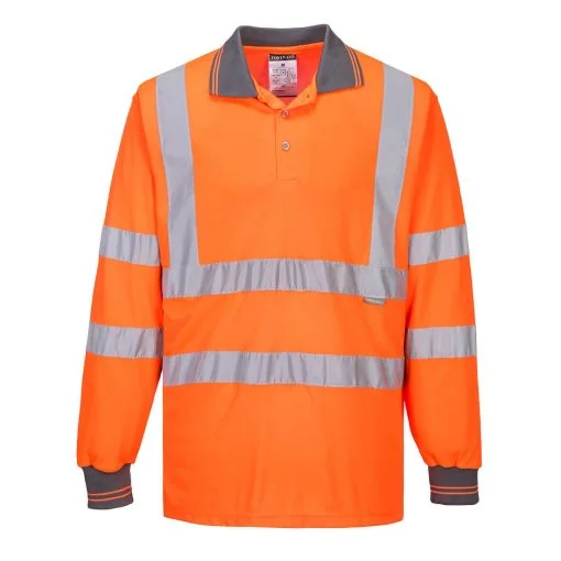 Tricou Polo HiVis cu maneci lungi, marime 5XL