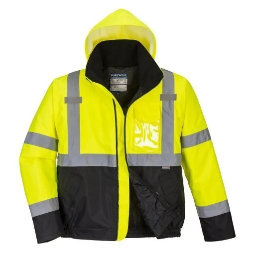 Jacheta Hi-Vis Bomber in Doua Tonuri, marime S