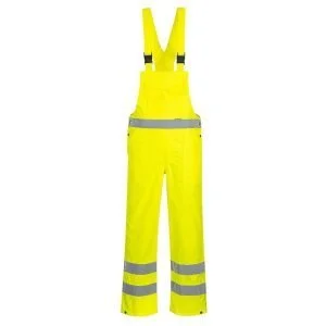 Pantaloni cu pieptar Hi-Vis- necaptusiti, marime XXL
