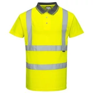 Tricou Polo Hi-Vis cu Maneci Scurte, marime XL