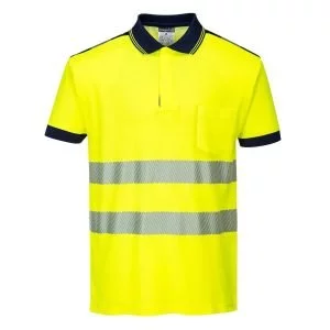 PW3 Tricou Polo Hi-Vis Vision, marime M