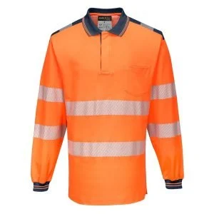 PW3 Hi-Vis Tricou Polo L/S, marime 5XL