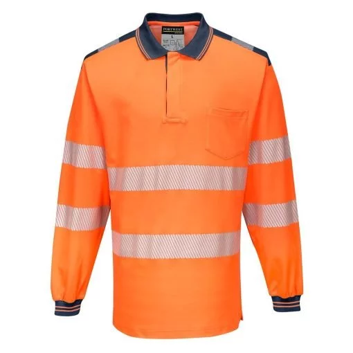 PW3 Hi-Vis Tricou Polo L/S, marime XXL