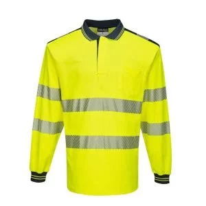PW3 Hi-Vis Tricou Polo L/S, marime XL