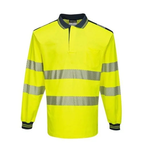 PW3 Hi-Vis Tricou Polo L/S, marime S