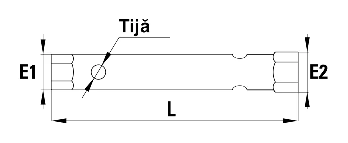 CHEIE TUBULARA TEAVA TECHNICAL DRAWING