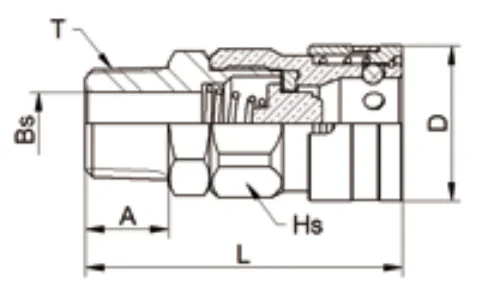 CUPLA RAPIDA SM 906 C PT 3/4"