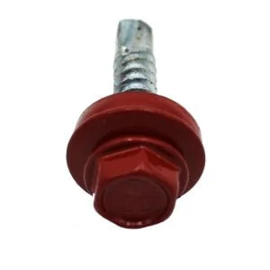 SURUB AUTOFORANT DIN 7504K FILET LEMN RAL 3011 + SAIBA EPDM