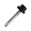SURUB AUTOFORANT DIN 7504K FILET LEMN RAL 8017 + SAIBA EPDM
