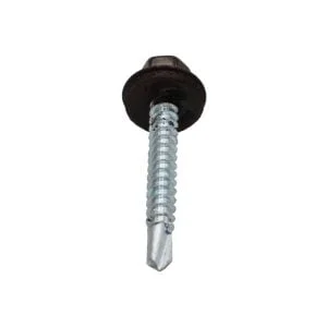 SURUB AUTOFORANT DIN 7504K FILET LEMN RAL 8017 + SAIBA EPDM