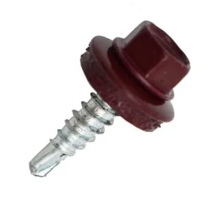 SURUB AUTOFORANT DIN 7504K FILET LEMN(OFA) RAL 3005 + SAIBA EPDM
