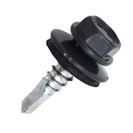 SURUB AUTOFORANT DIN 7504K FILET METAL(GT3) RAL 7024 + SAIBA EPDM