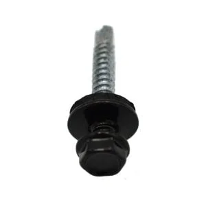 SURUB AUTOFORANT DIN 7504K FILET METAL(GT3) RAL 9005 + SAIBA EPDM