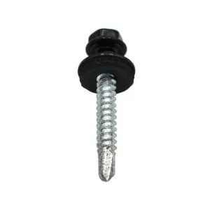 SURUB AUTOFORANT DIN 7504K FILET METAL(GT3) RAL 9005 + SAIBA EPDM
