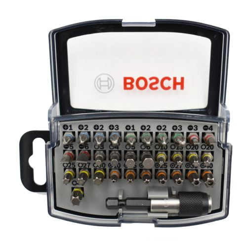 Set 32 accesorii Bosch Pro-Mix, biti, adaptor biti
