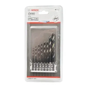 Set 8 burghie metal, HSS Impact Control, 2.5-8.5 mm, tija hexagonala