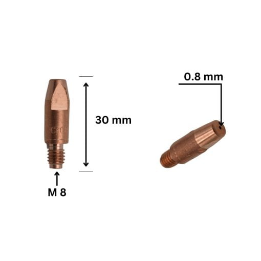 DUZA CONTACT 0.8 mm M8X30