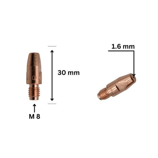 DUZA CONTACT AL 1.0 mm M8X30 ECU