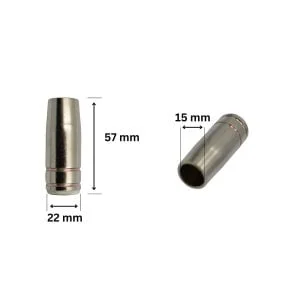 DUZA GAZ (CALOTA) CONICA 15X57 mm