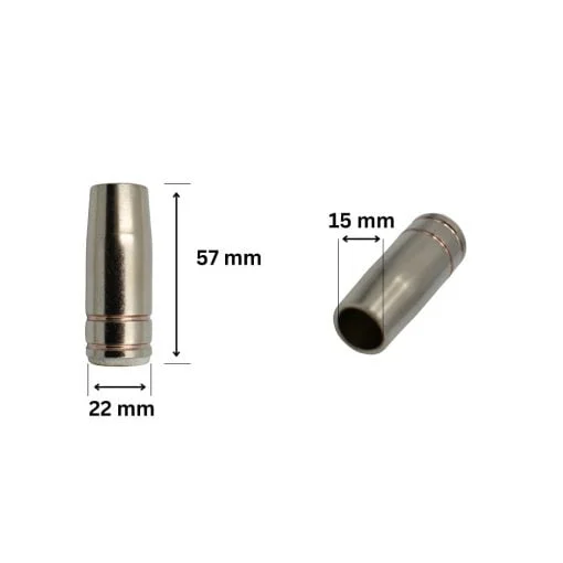 DUZA GAZ (CALOTA) CONICA 15X57 mm