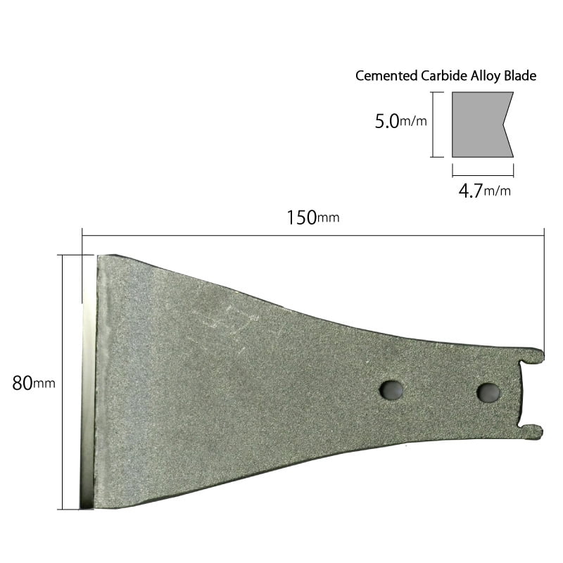 LAMA RAZUITOR CARBURA TUNGSTEN (CU 2 TAISURI) MO-203 (80MMX145MM)