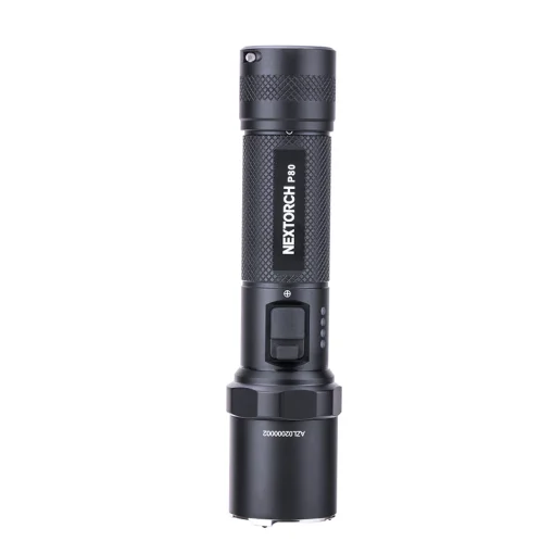 Lanterna reincarcabila P80-v2 Nextorch, 1600 lm, 140m, cu comutator rapid stroboscop, Nextorch